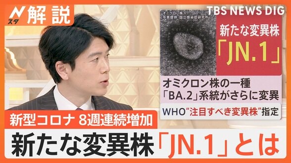 新たなコロナ変異株「JN.1」は怖い?「症状は今までと同じ」「恐れることはない」と専門家【Nスタ解説】|TBS NEWS DIG