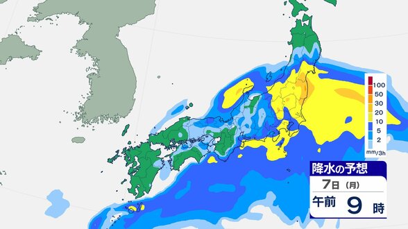 【大雨情報】岩手県、宮城県、福島県　線状降水帯が発生して大雨災害発生の危険度が急激に高まる可能性　予想される１時間降水量は多い所で東北太平洋側南部６０ミリ東北太平洋側北部５０ミリ東北日本海側南部３０ミリ【雨雲シミュレーション】　|　富山のニュース｜天気・防災｜チューリップテレビ