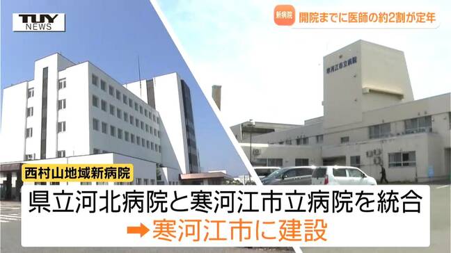 西村山地域の新病院　統合前の病院に勤める医師のうち約2割が開院までに定年（山形）|TBS NEWS DIG