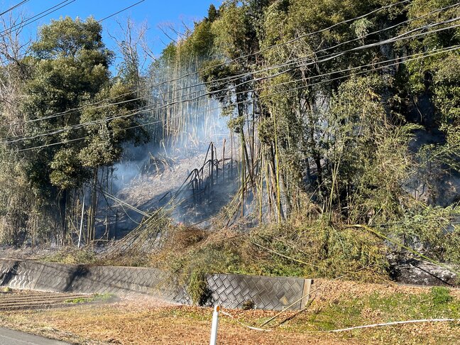 いわき市常磐藤原町で林野火災　消火活動続く　福島・13日午後2時現在|TBS NEWS DIG