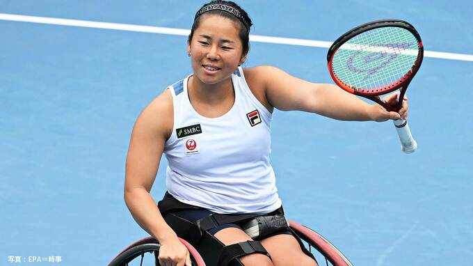 上地結衣、5年ぶり3度目の全豪オープン制覇！最後はリターンエースを決め雄叫び、四大大会9勝目【車いすテニス】|TBS NEWS DIG