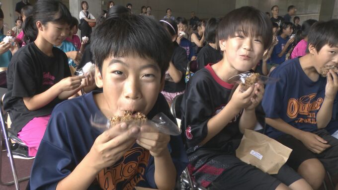 米を食べて体作りを　小学生対象スポーツ教室　山口パッツファイブ選手が指導　|　山口のニュース・天気・防災｜tys NEWS｜ｔｙｓテレビ山口