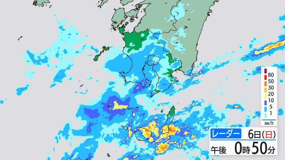 奄美地方が強風域…台風24号影響で大気の状態不安定　屋久島町の5日間雨量1000ミリ超の記録的大雨　土砂災害に厳重警戒