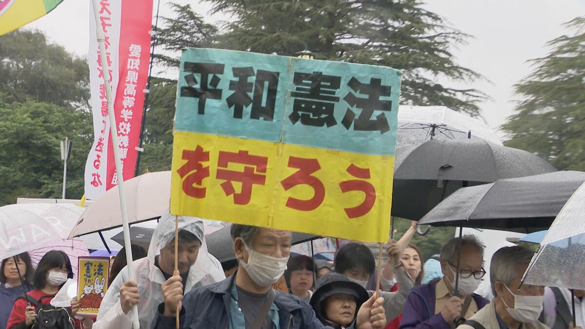 高市総理憲法改正に意欲を示す中 名古屋で反対デモや集会も