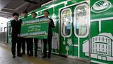 プラモデルのランナーをモチーフにラッピング電車 地元名物やファッション、グルメPR＝静岡鉄道|TBS NEWS DIG