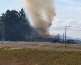 【火事】「2階西側から火が出ている」山あい（富山市寺家）で住宅火事　消防車13台が消火活動中 けが人の報告なし　|　富山のニュース｜天気・防災｜チューリップテレビ