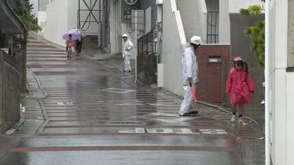 新学期の子ども達の安全確保へ スクールゾーンで通行車両の街頭指導