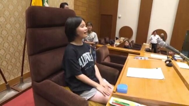 「今、仕事で一番力を入れていることは？」小学生が知事を直撃！県庁見学デー 愛媛県|TBS NEWS DIG