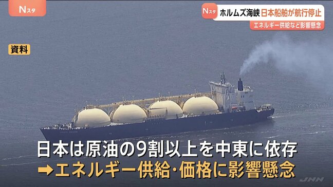 船舶会社がホルムズ海峡の航行中止 イラン海軍が無線で「通行を禁止する」 エネルギー価格への影響懸念|TBS NEWS DIG