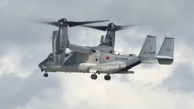 陸上自衛隊佐賀駐屯地　開設から2か月　有明海に向かって飛行するオスプレイが”日常”に　佐賀|TBS NEWS DIG
