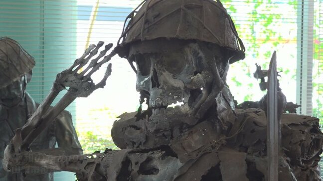 ‶戦死者からのメッセージ″ 鉄で兵士の身長や装備品など忠実に再現 平和のための戦争展 |TBS NEWS DIG