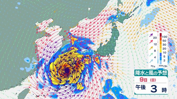 【台風情報】大型で非常に強い「台風13号（ドルフィン）」最大瞬間風速60m/s・中心気圧945hPa　今後、沖縄直撃へ…九州への影響は？　進路予想・今後の雨風シミュレーション【気象庁4日6時45分発表】|TBS NEWS DIG