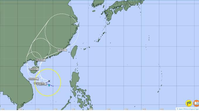 台風1号が南シナ海で発生　1時間に15キロの速さで西北西へ　|　長崎のニュース | 天気 | NBC長崎放送