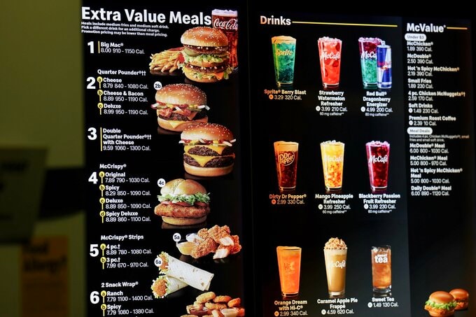 マクドナルド株価低迷で難題、コスト高も価格に敏感な客呼び戻せるか