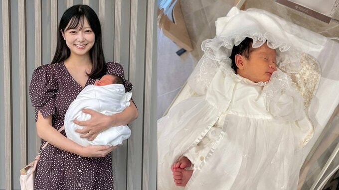 【 吉田悠希 】「家族4人の生活が始まりました」第二子女児出産と退院を報告「セレモニードレスがまだぶかぶか」 |TBS NEWS DIG