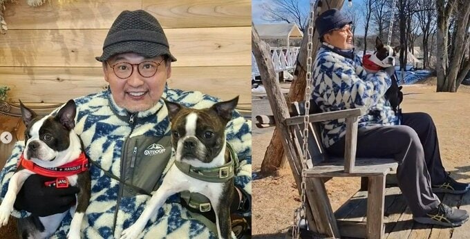 【 貴乃花光司 】　愛犬とブランコ　「今日はとても気持ちの良いお天気です。安らぎます」　ファン反響　「素敵にお過ごしですね」「ワンコちゃんも可愛い」|TBS NEWS DIG