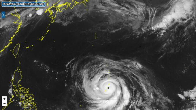 【台風情報】大型で猛烈な台風9号(バービー)　“猛烈な勢力のまま”10日(金)にも沖縄接近のおそれ　最大瞬間風速 75 m/s予想　台風の巨大な目くっきり【最新予想進路】|TBS NEWS DIG