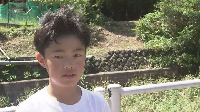 小川の草むらから「おーい、おーい」 SOSと察知した11歳男児 “とっさの判断”で転落した男性の救助に貢献　|　大分のニュース｜OBS NEWS｜大分放送