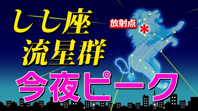 【しし座流星群 ２０２５】今夜ピーク  風が強く悪天が予想されるが……「時間帯は何時がいい？・放射点の方角・観察のポイント」全国各都市の週間予報（次の３連休まで）スマホで流星を撮るには　|　鹿児島のニュース｜MBC NEWS｜南日本放送