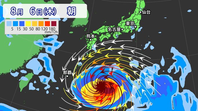 大型で非常に強い台風13号｢ドルフィン｣ 熊本など九州にも影響のおそれ 今後の進路 雨･風シミュレーション【台風情報】|TBS NEWS DIG