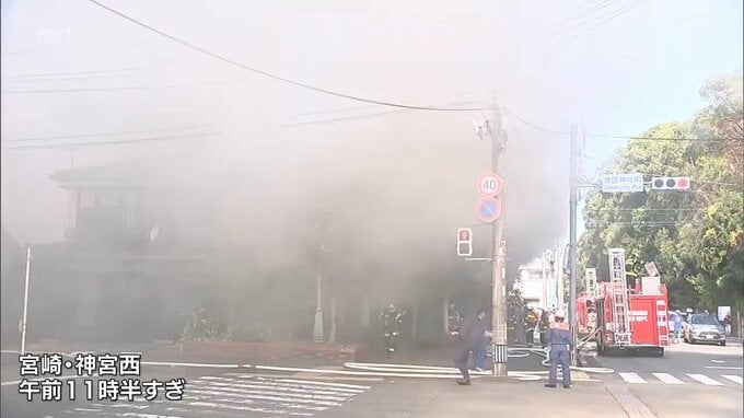 宮崎市で住宅2棟を全焼する火事　宮崎神宮と県総合文化公園の近くの住宅地で現場は一時騒然　|　MRTニュース ｜ ＭＲＴ宮崎放送