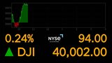 【速報】NY株式市場　ダウ平均株価が史上初の4万ドル突破|TBS NEWS DIG