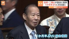 自民・二階元幹事長が約1か月半ぶりに国会に復帰　体調崩し入院も元気な姿見せる| TBS CROSS DIG with Bloomberg