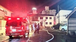 「黒煙と炎が上がっている」夜のビジネスホテルで火事　成人とみられる女性1人が死亡　出火当時10人が宿泊　茨城・水戸市|TBS NEWS DIG