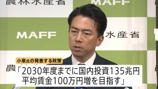 小泉氏の公約判明 自民党総裁選 “平均賃金100万円増「強い経済を作る」”など 高市氏記者会見で政策発表“経済成長追い求める”野党連携にも言及| TBS CROSS DIG with Bloomberg