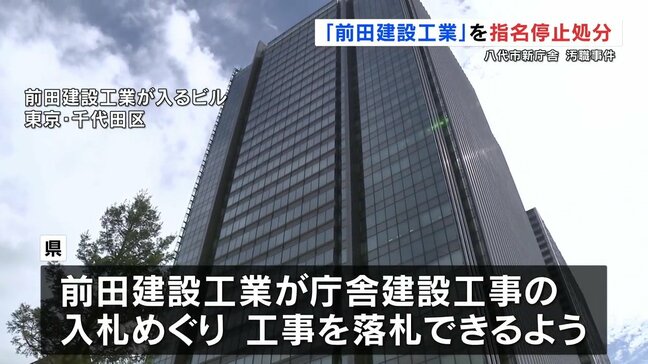 県が前田建設工業を2か月の指名停止処分 八代市新庁舎建設めぐる汚職事件 熊本|TBS NEWS DIG