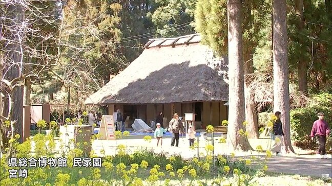 宮崎県総合博物館の民家園で春まつり|TBS NEWS DIG