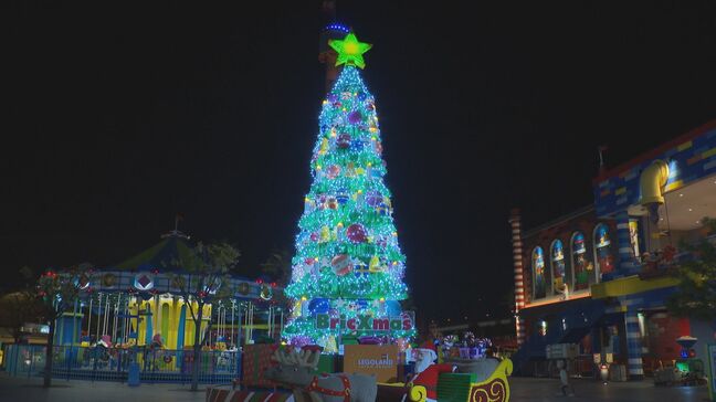 レゴランドで初のイルミネーション　61万個のレゴブロックでできたクリスマスツリーも|TBS NEWS DIG