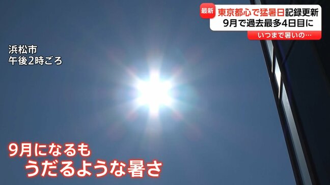 厳しい残暑いつまで続く? 東京都心は観測史上最多「9月に4日目の猛暑日」 暑すぎて“夏休みの思い出なし”|TBS NEWS DIG