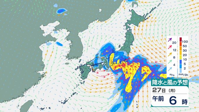 【週間天気予報】週末の天気はどうなる？26日(日)～27日(月)にかけて全国的に天気が崩れそう…気象庁の最新の予報は？【28日(火)にかけての雨風シミュレーション】|TBS NEWS DIG