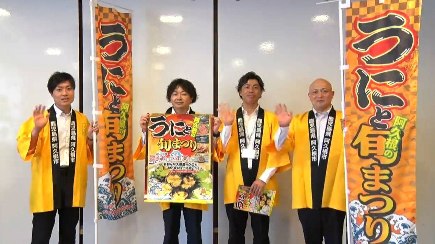 うにと阿久根の旬まつり」ムラサキウニ・タカエビなど13店舗が提供