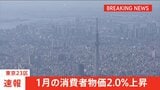 【速報】東京23区　1月の消費者物価2.0％上昇　コメ価格高騰など食料費上昇の影響で|TBS NEWS DIG
