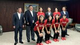 広島からパリ五輪へ! ホッケー女子日本代表 コカ・コーラレッドスパークスの6選手が県庁を訪問|TBS NEWS DIG