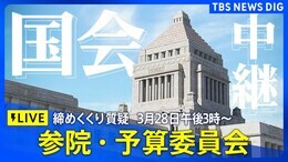 【国会中継】参議院・予算委員会 締めくくり質疑(2025年3月28日午後3時5分~)|TBS NEWS DIG