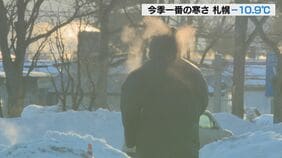 【今季全国最低】キンキンに冷えた朝　占冠村と陸別町で－28.1℃…髪の毛が凍り「息もバリバリになって」24日北海道内は一日中氷点下に|TBS NEWS DIG