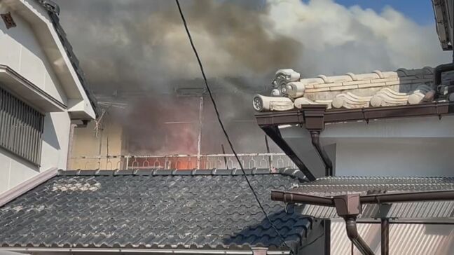 「炎が上までたっていた」アパートの２階部分から出火　　鹿児島市|TBS NEWS DIG