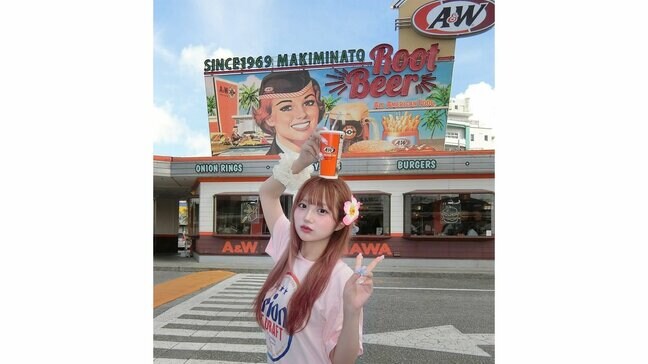 【辻希美・長女】希空　「ずっと行きたかったハンバーガー屋さん行けた」　沖縄の名物A&Wで念願叶う　夏の沖縄で思い出作り|TBS NEWS DIG