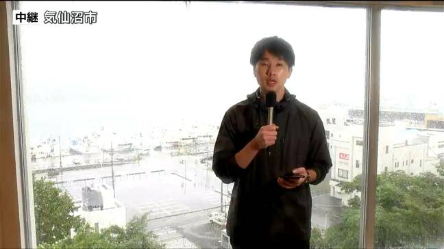 【台風情報】台風5号　宮城県気仙沼から中継　一部で停電も|TBS NEWS DIG