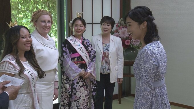 佳子さま 「全米さくらの女王」と面会　英語で日米の友好関係が深まることを願われる|TBS NEWS DIG