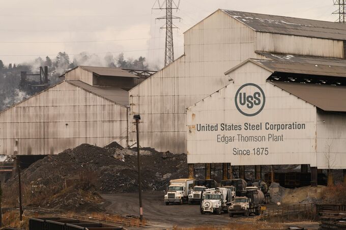 ＵＳスチール株下落、トランプ大統領が日鉄の投資交渉と距離置く発言