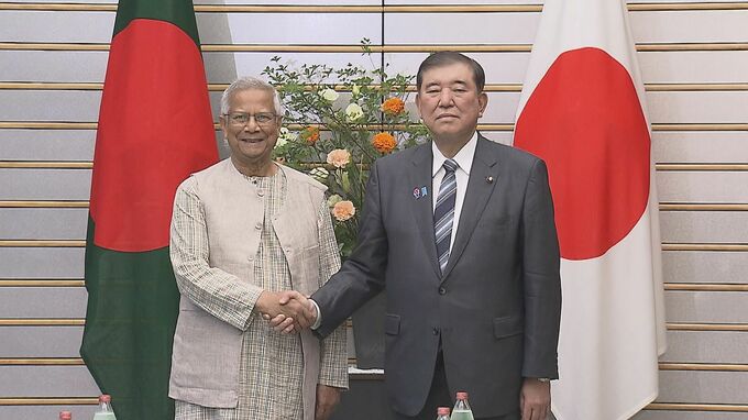 石破総理 バングラデシュ暫定政権トップと会談　“新たな国づくりを後押し”伝達