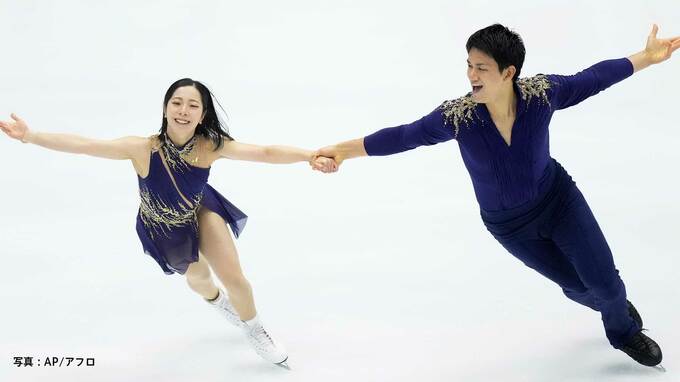 “りくりゅう”ペアSP首位！自己ベスト迫る高得点、日本勢初の表彰台に向け好発進【フィギュアGPファイナル】|TBS NEWS DIG