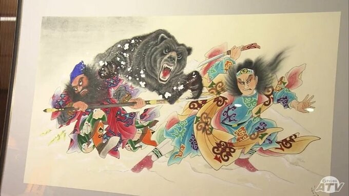 第7代ねぶた名人・竹浪比呂央さんが手がけた「大型ねぶた」の原画展　長いもので約3年かけて構想練るという原画「造形や原画は青森の新しいアートとして通年で発信したい」　青森市で開催中|TBS NEWS DIG