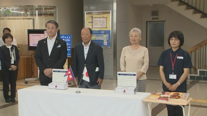 ネパール土石流災害の救援金募金箱を設置　鳥取県|TBS NEWS DIG