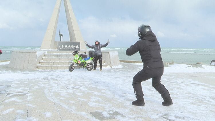 2026年元旦も2000人超が“極寒”の宗谷岬へ…雪道を走破してたどり着いた