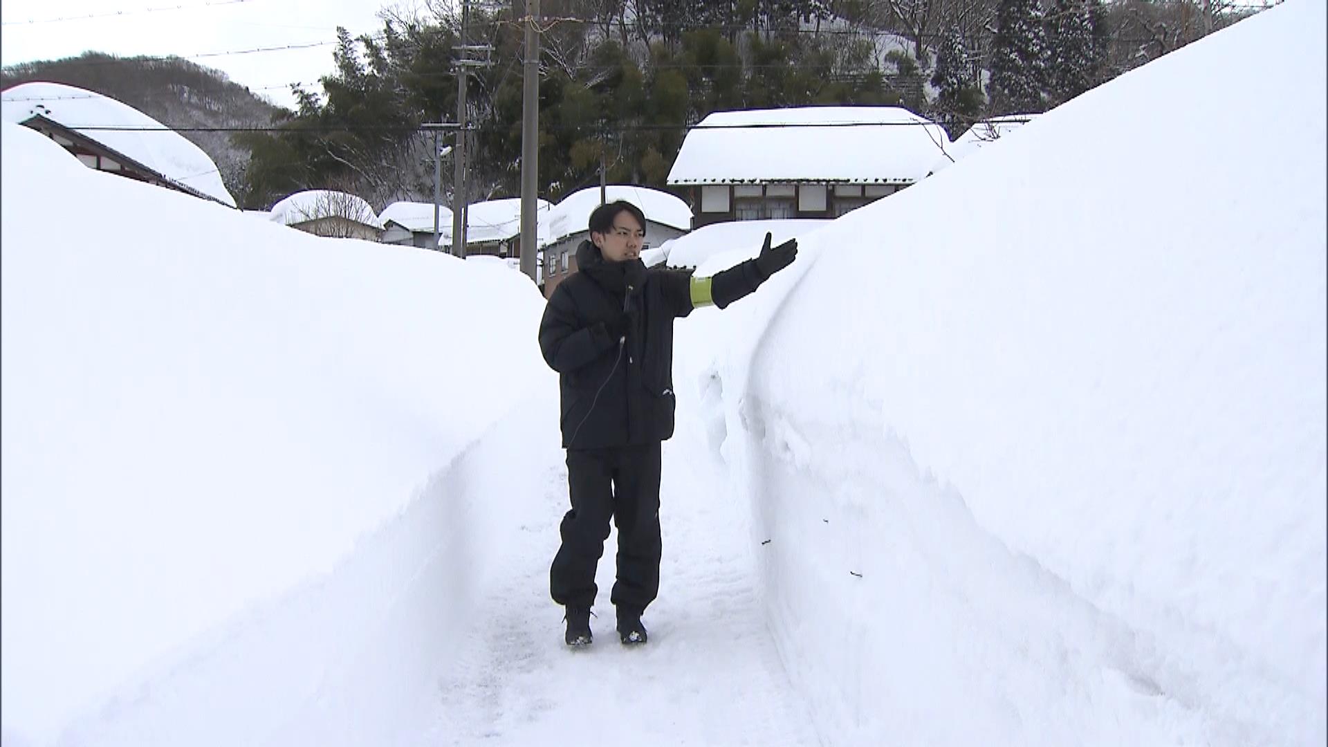 大雪情報】積雪2．5メートル 雪に閉ざされた最北端の集落「ドカっと